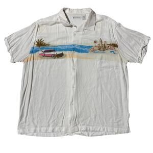 Cubavera Tropical Short Sleeve Shirt Button Down Resort Vacation Men’s Size XL